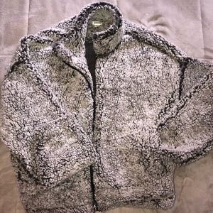 Sherpa jacket zip up